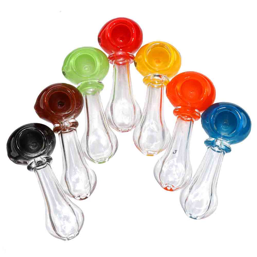 2.5-3 Inch Mini Clear Base Ring Glass Hand Pipe