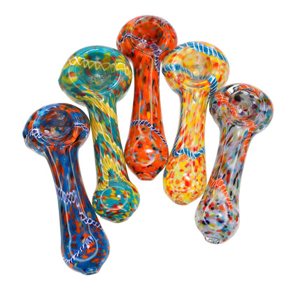 95 PCS – JAR #67 Assorted Multicolor Glass Hand Pipes – Wholesale