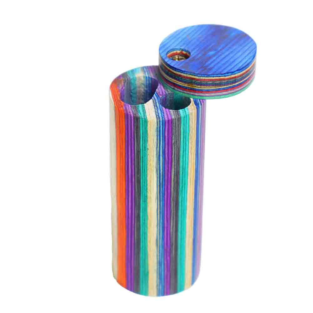 Rainbow Wood Dugout with One-Hitter | Wholesale Dugout Pipes