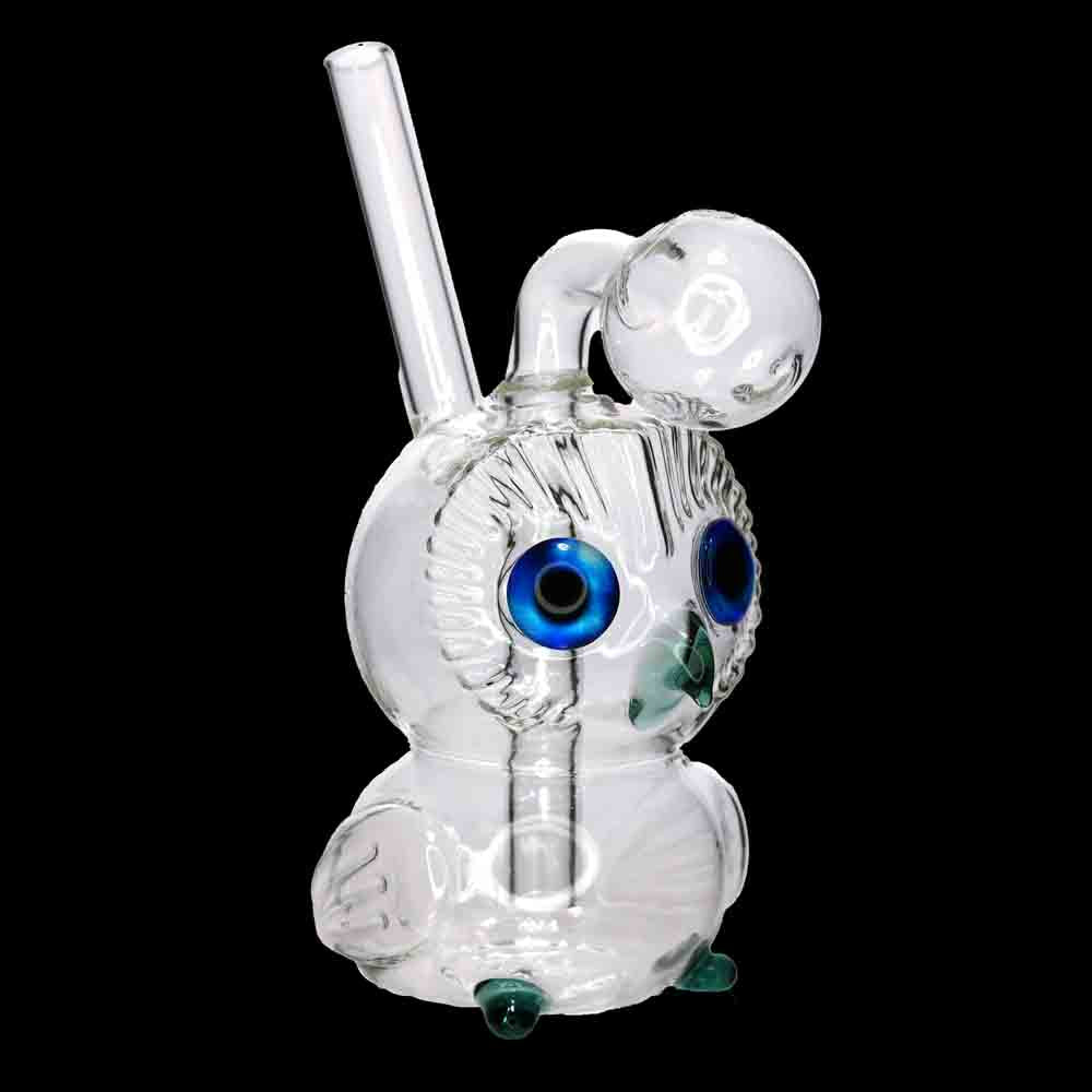 Wholesale 6" Clear Owl Oil Burner Water Pipe – USA Made Glass