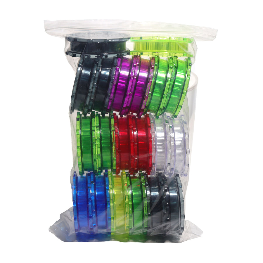 2.5 Inch Plastic Grinder, 20-Piece Pack
