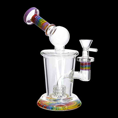 🌈🔥 10” Color Accent Perc Bong – Premium Look w/ Smooth Hits