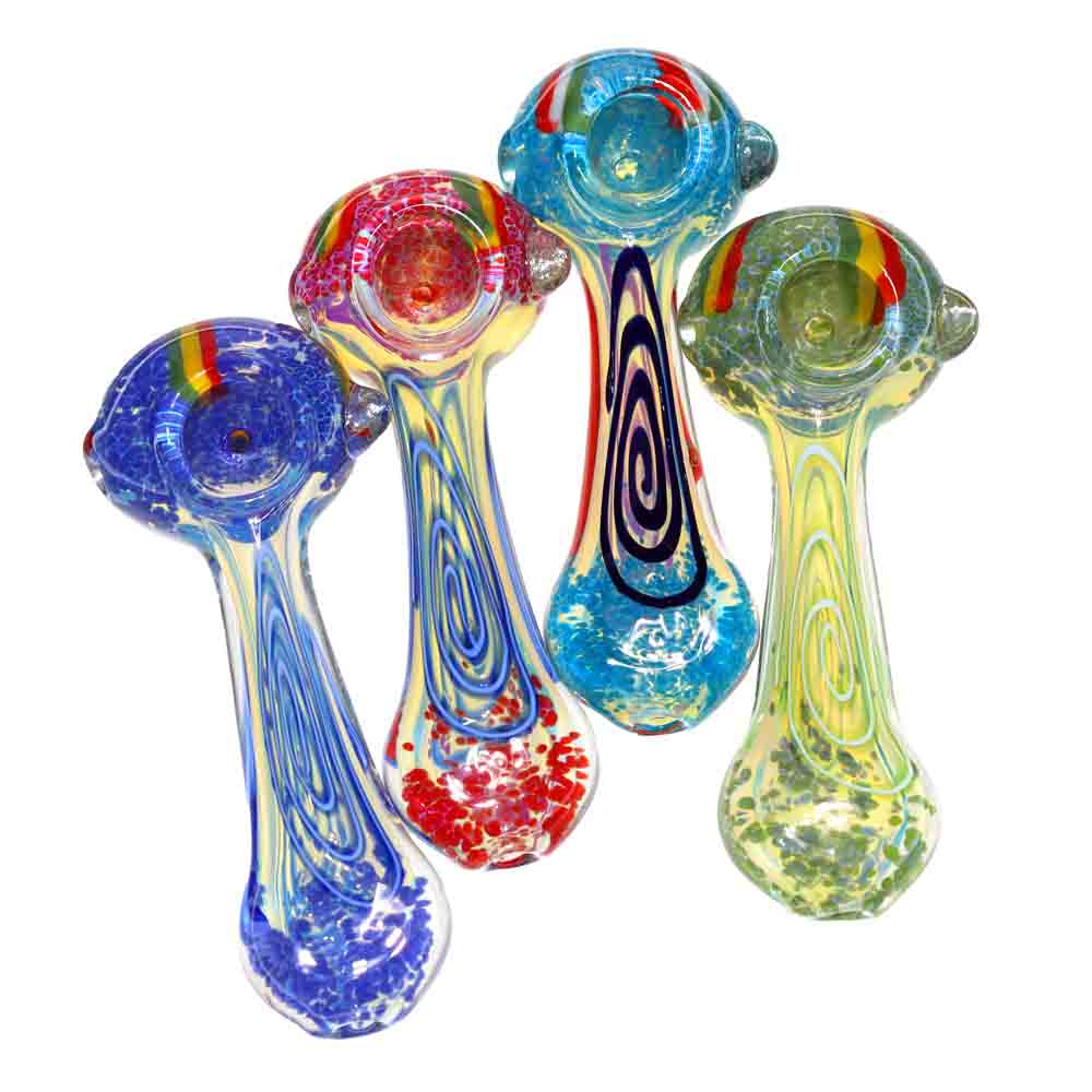 55 pcs – NEW JAR #14 Glass Hand Pipe (5 inches) Spoon $3.85 each