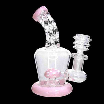 🍄 Pastel Mushroom Mini Water Pipe – 6 Inch | Cute Novelty Compact Bong