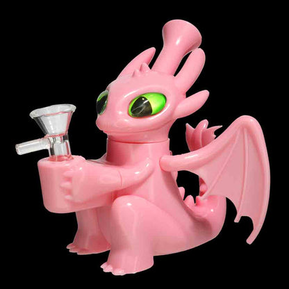 Dragon Silicone Bong with Glass Bowl – Wholesale Durable Novelty Water Pipe