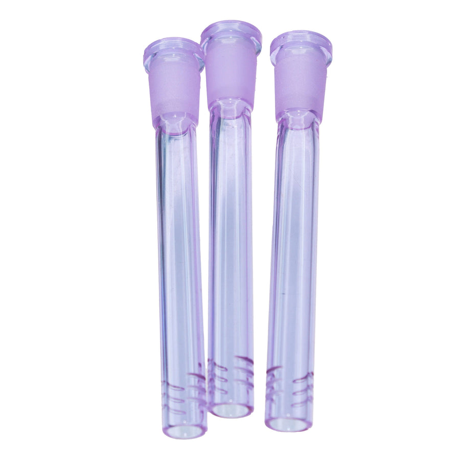 4.5 Inch Purple Glass Downstem