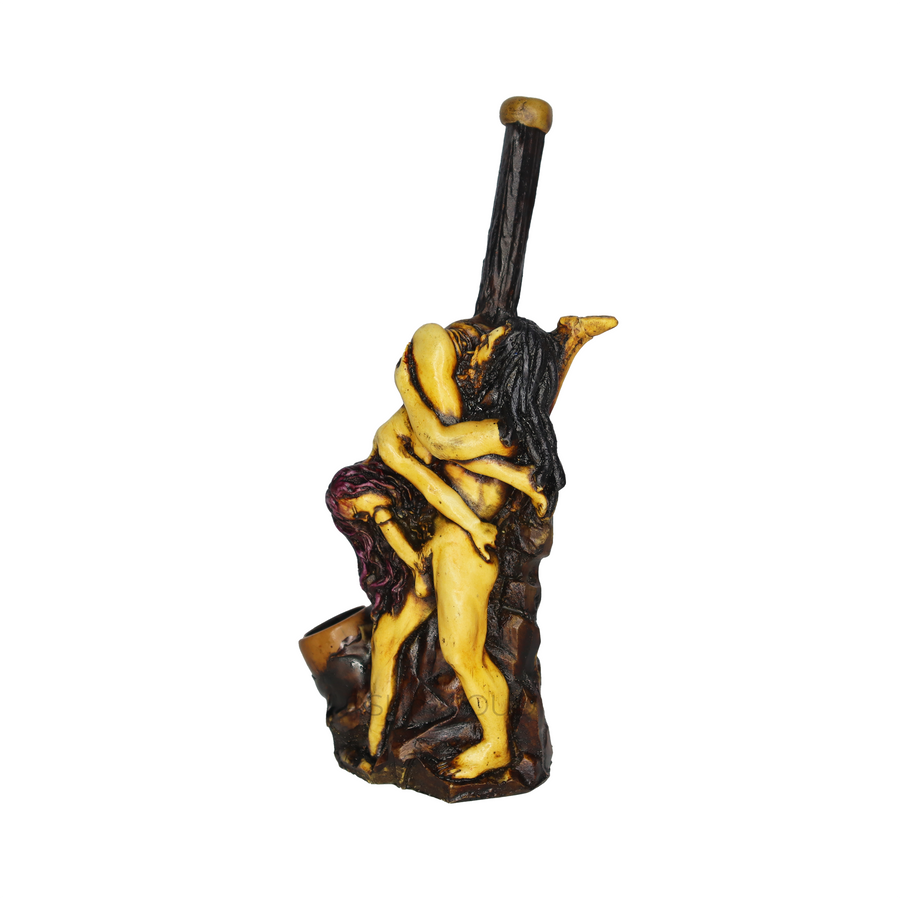 6 Inch Novelty Couple Handmade Glass Bong