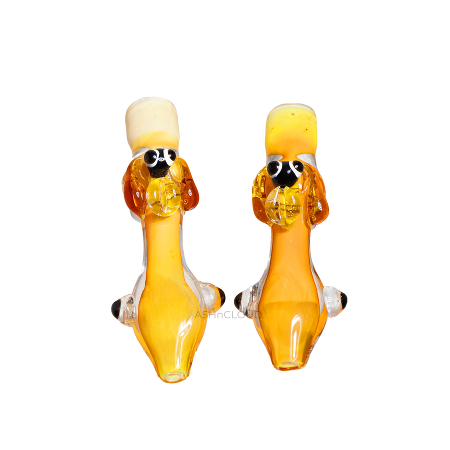 Honey Bee Design Glass Chillum