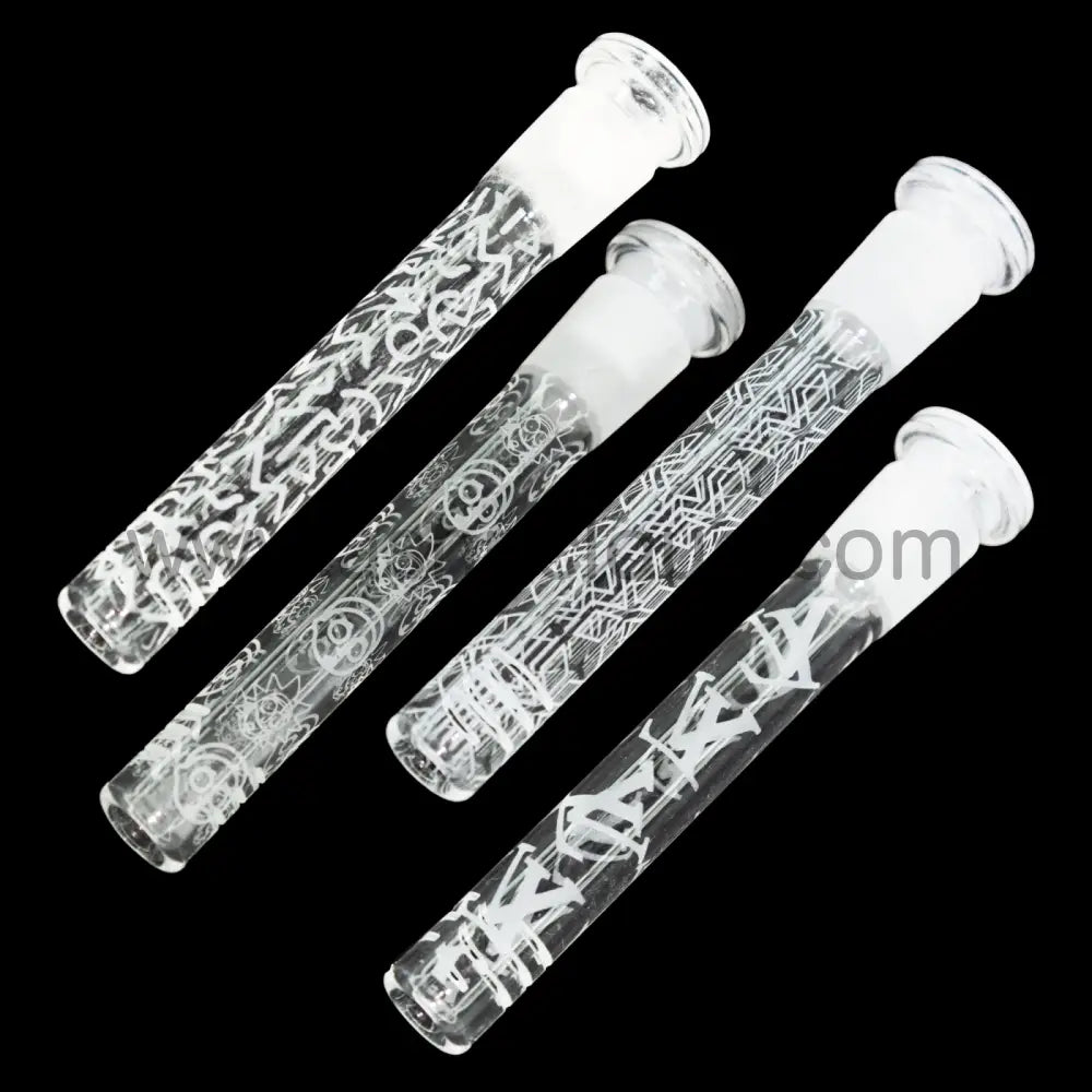 3.5 In - Clear Frozen Design Glass Downsteam