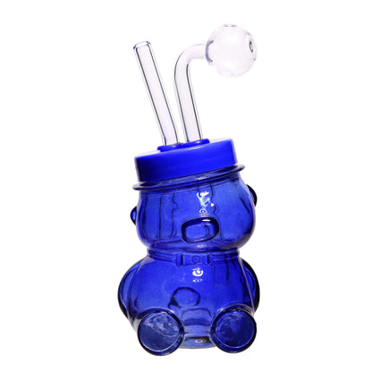 7 In - Multicolor Bear Glass Oil Burner