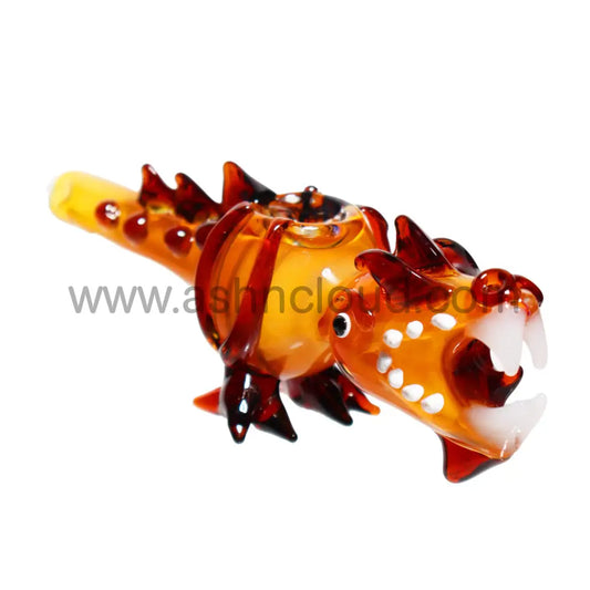 3 In - Glass Dragon Flame Fancy Animal Hand Pipe