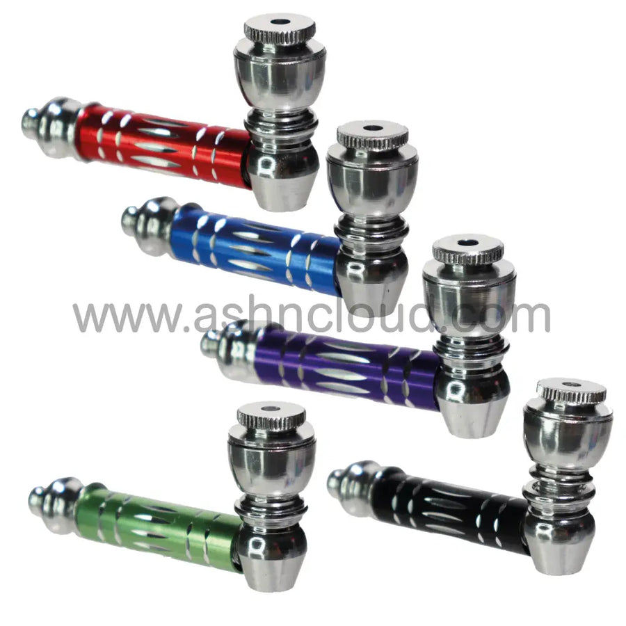 3 Inch Metal Smoking Pipe, Diamond Cut