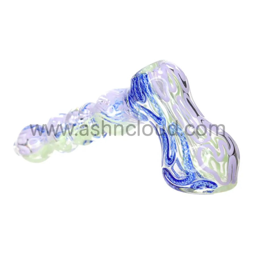 3 Inch Slime Swirl Mini Glass Hammer Pipe