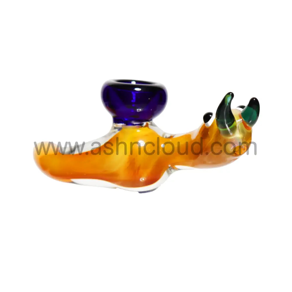 3 In - Worm Glass Hand Pipe