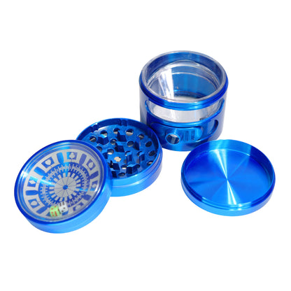 Chromium Crusher® 2.5-Inch Roulette Grinder with Sliding Pour Spout – 4-Piece, Assorted Colors