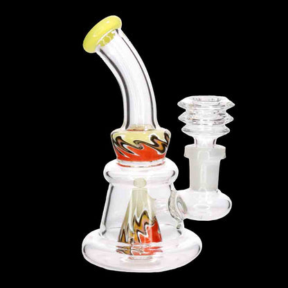 6.5" Color Cone Perc Rig | Heavy Glass Mini Water Pipe