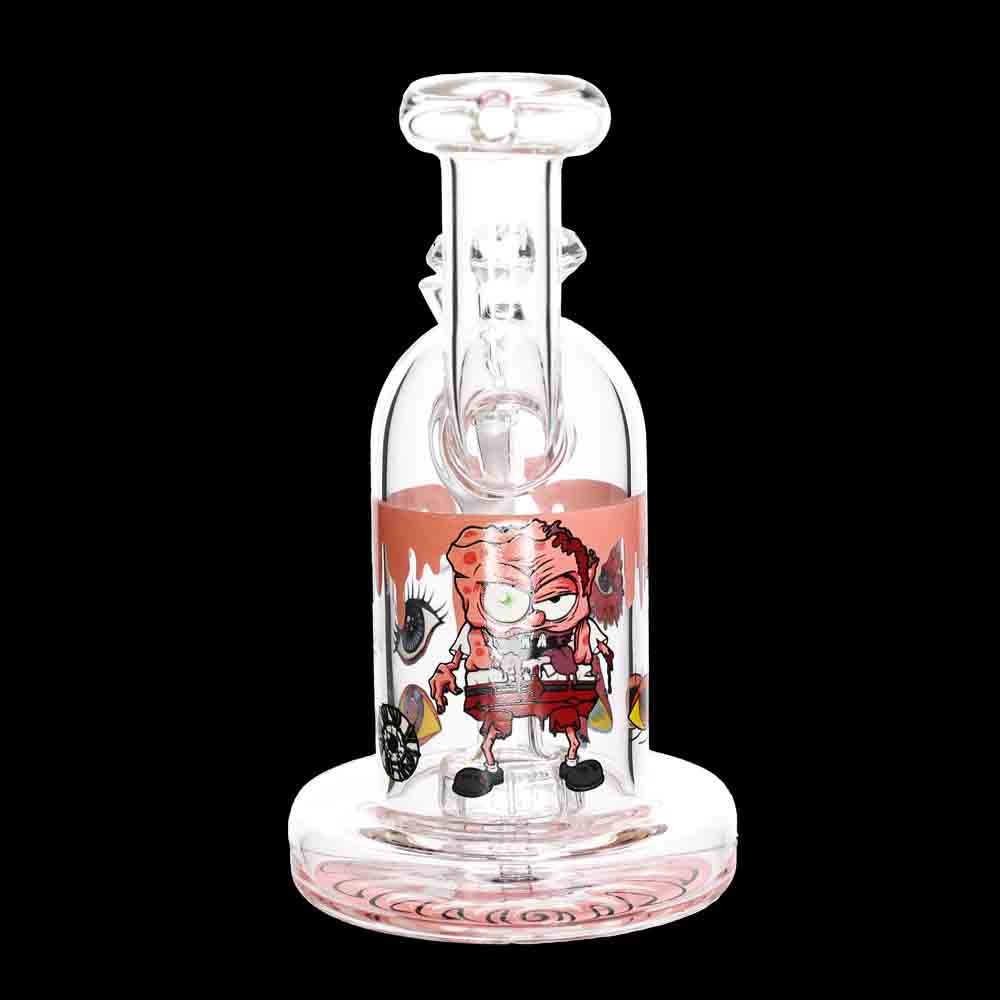 7” Heavy Diamond Glass Water Pipe – Thick Dab Rig | Wholesale