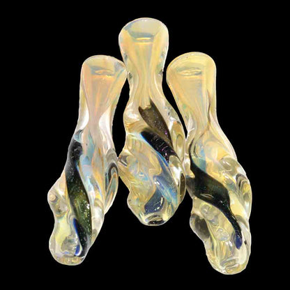 36-Piece Dichroic Glass Chillum Jar #02 – Handcrafted One-Hitters $2.95 | Wholesale Display