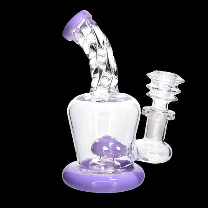 🍄 Pastel Mushroom Mini Water Pipe – 6 Inch | Cute Novelty Compact Bong