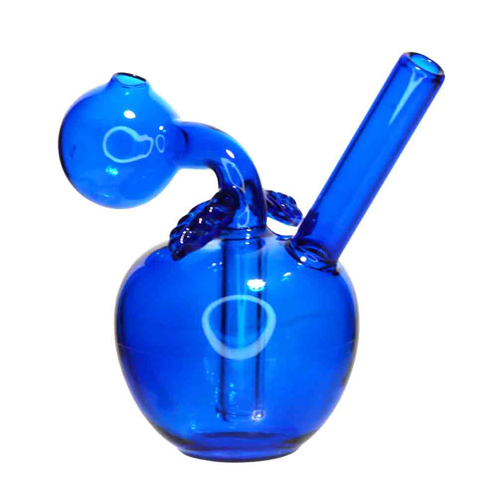 5" Oil Burner Apple Water Pipe – Assorted Colors | Compact Bubbler Style | Wholesale