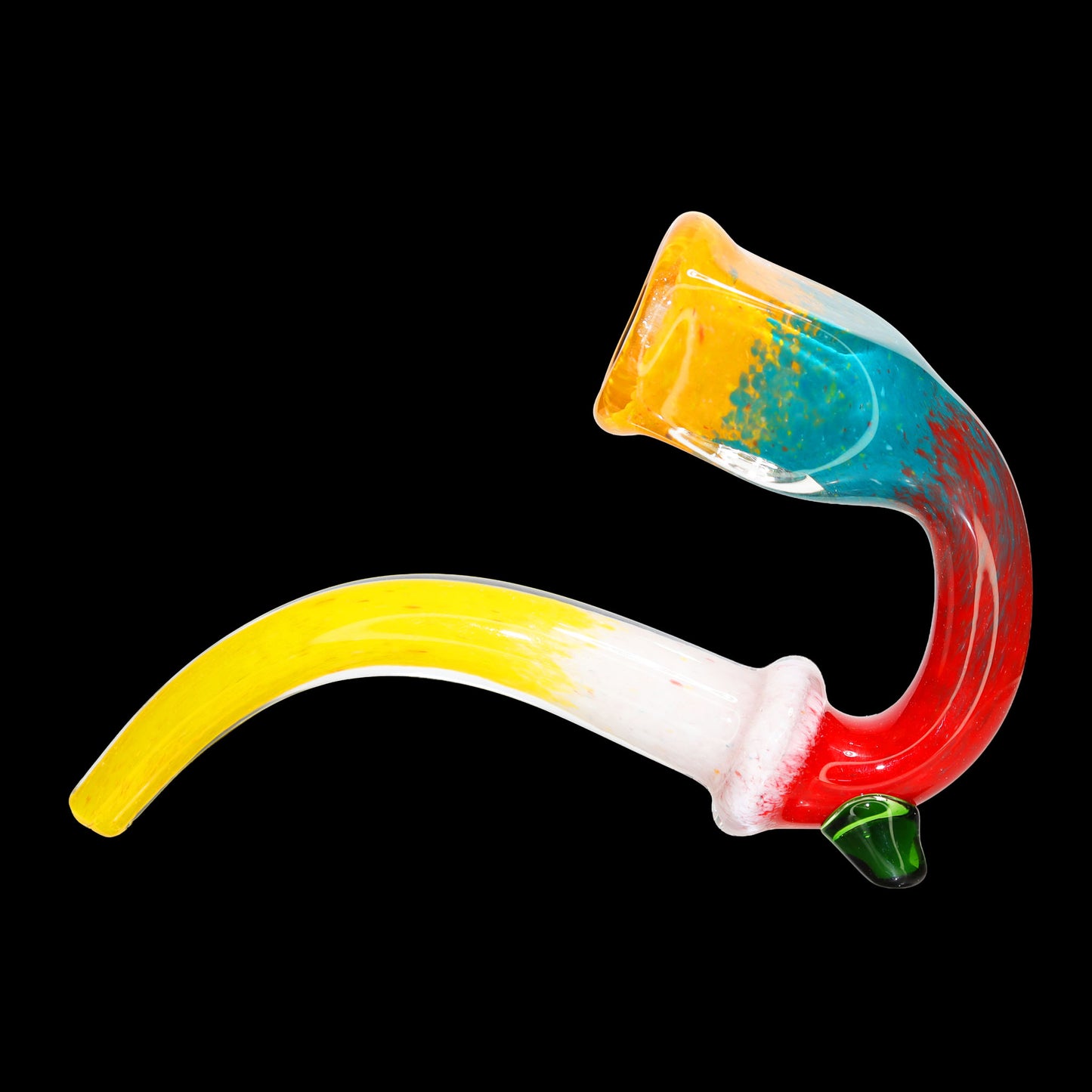 Long-Stem Curved Sherlock Glass Hand Pipe – Assorted Colors Wholesale