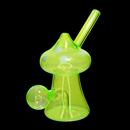 Mushroom-Shaped Glass Oil Burner Bubbler – Assorted Colors Wholesale