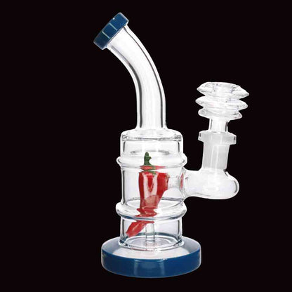 7" Recycler Rig with Chili Perc | Wholesale Bongs
