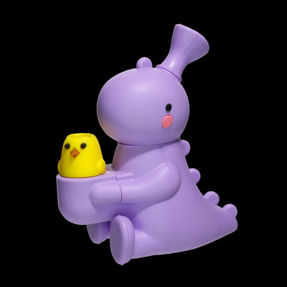 Dinosaur and Chick Silicone Hand Pipe – Assorted Colors Wholesale