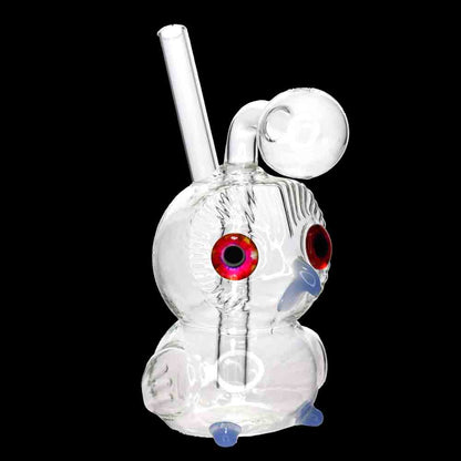 Wholesale 6" Clear Owl Oil Burner Water Pipe – USA Made Glass