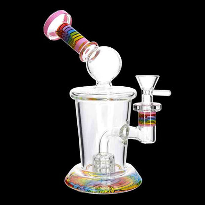 🌈🔥 10” Color Accent Perc Bong – Premium Look w/ Smooth Hits