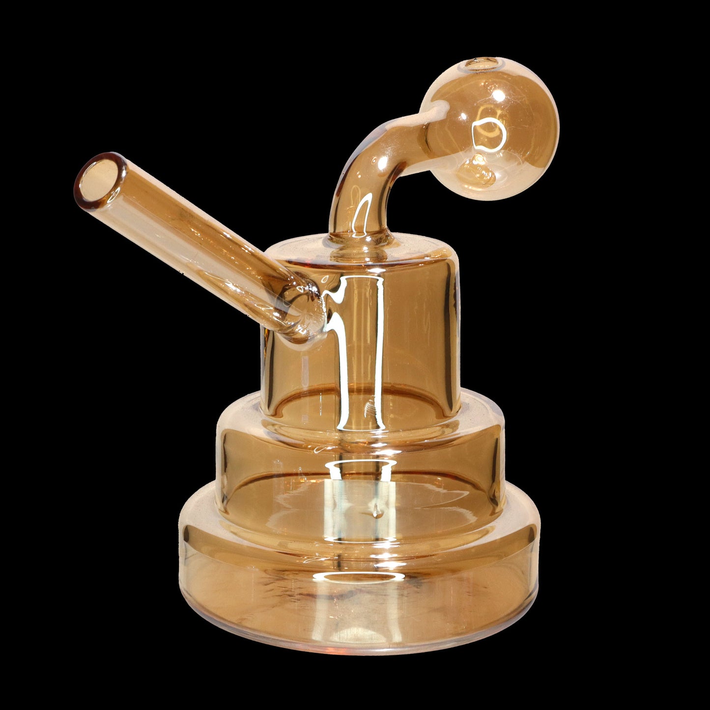 Tiered Base Glass Oil Burner Bubbler – Assorted Colors Wholesale