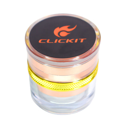 6 pcs – CLICKIT 2.5-Inch Metallic Gold Belt Grinders, Assorted Colors Wholesale | MG-010