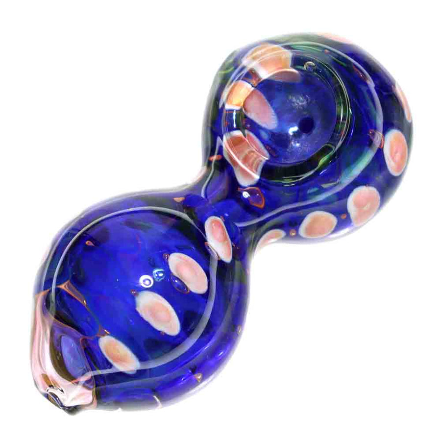 4.5 Inch Double Bubble Glass Spoon Pipe