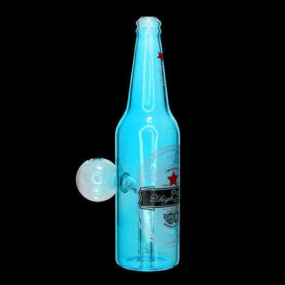 7 in - Beer Bottle Glass Oil Burner Water Pipe
