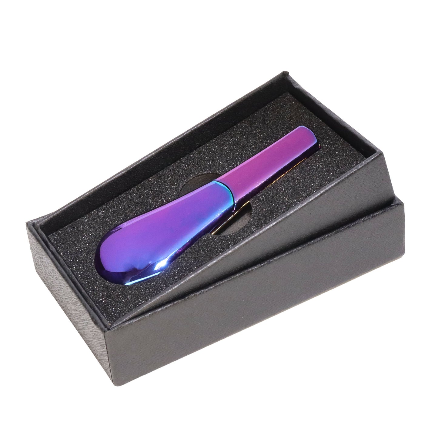 Iridescent Metal Hand Pipe with Removable Bowl and Gift Box – Wholesale