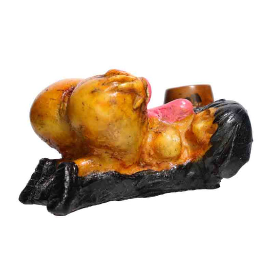🗿 Curvy Figure Resin Hand Pipe – Bold Novelty Smoking Pipe