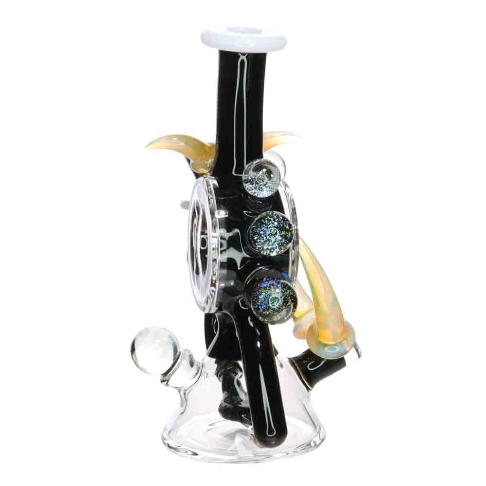 9" Horn Galaxy Glass Water Pipe | Artistic Fancy Design