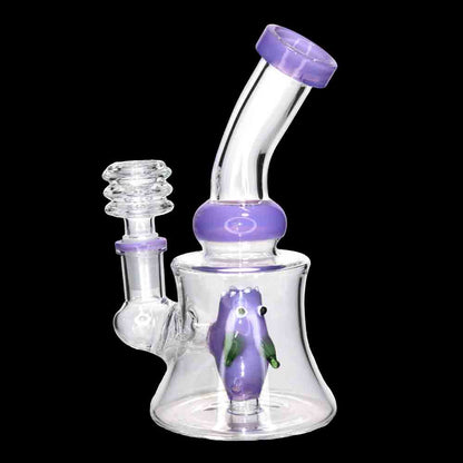 5” Mini Glass Bong – Compact and Colorful Water Pipe Fish Perc for Smoke Shops