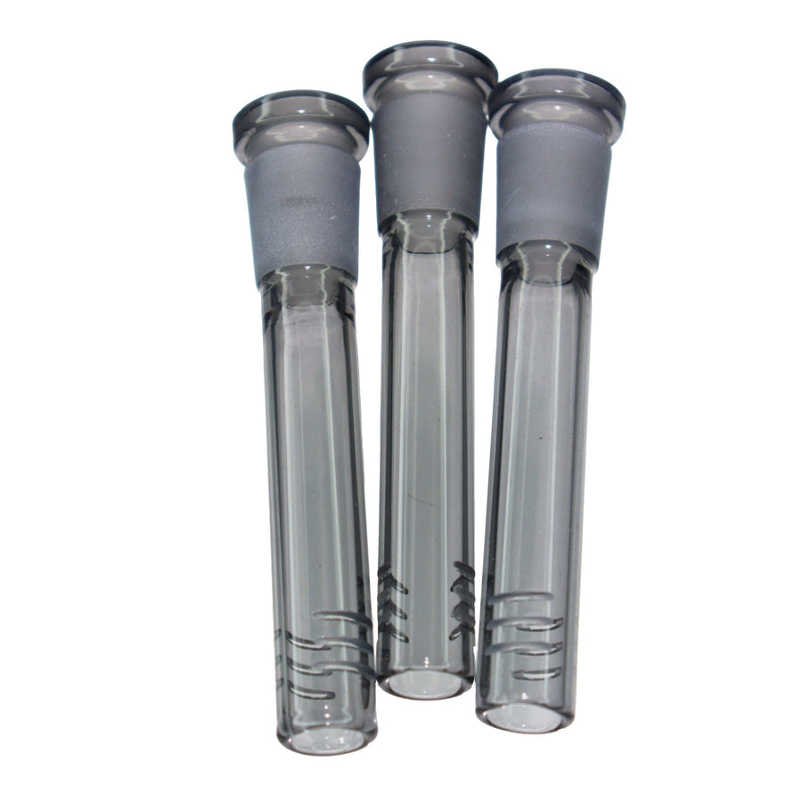 3 Inch Grey Glass Downstem