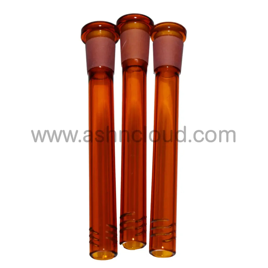 4.5 Inch Brown Glass Downstem
