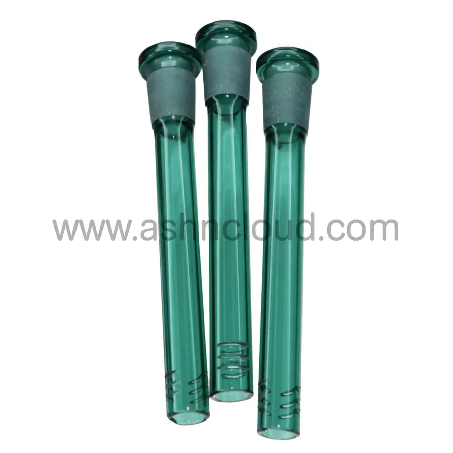 4.5 Inch Teal Glass Downstem