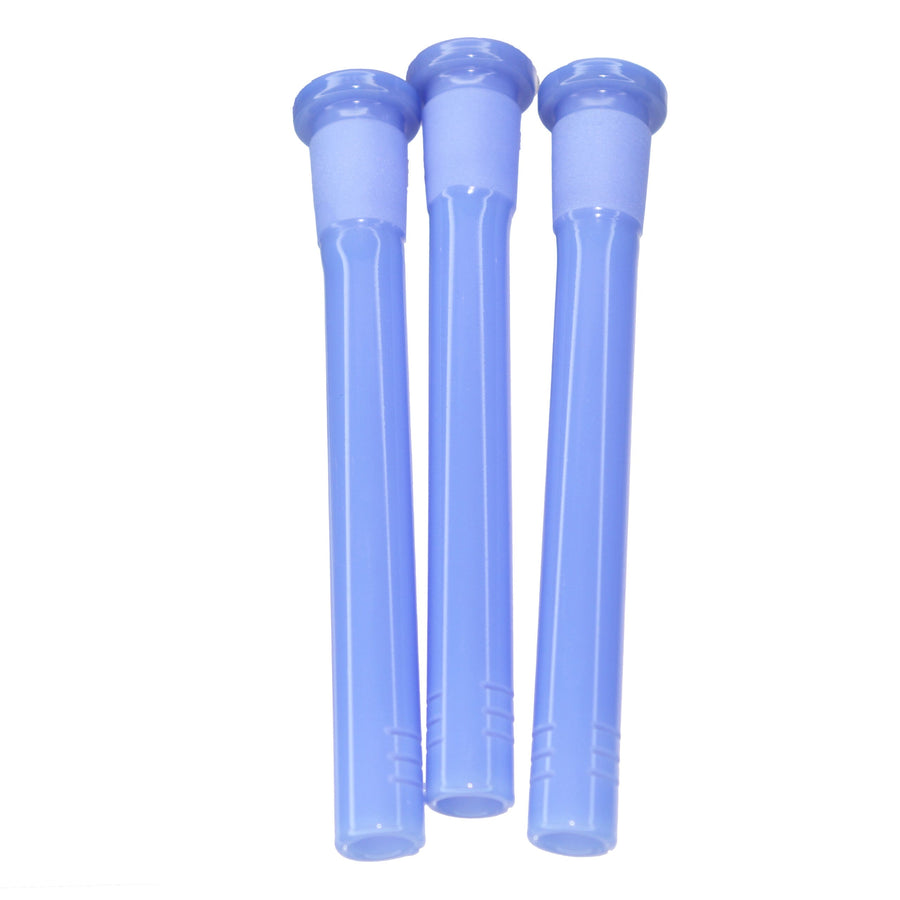 4.5 Inch Sky Blue Glass Downstem