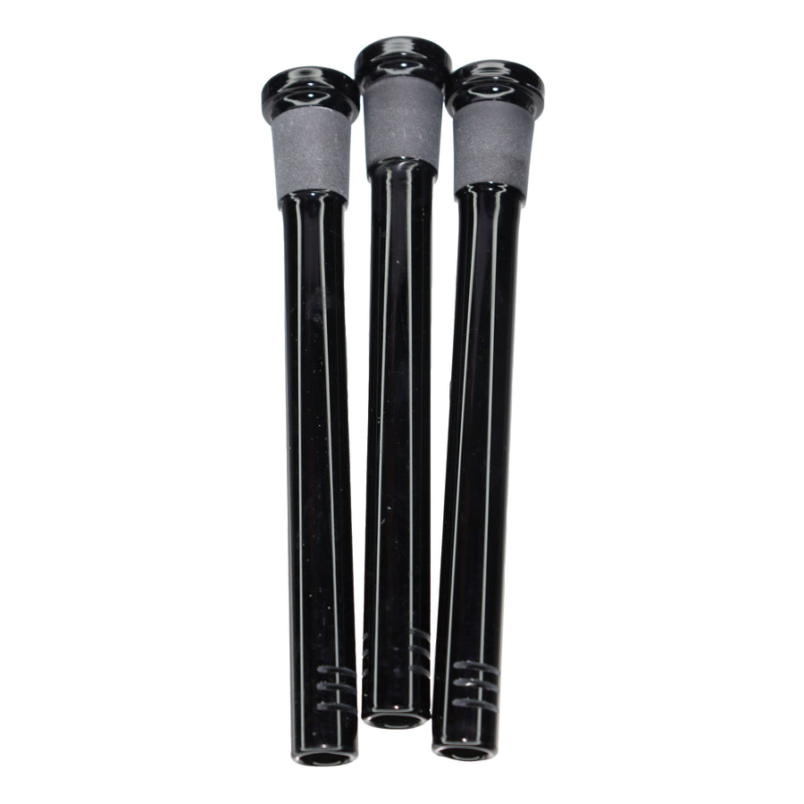 5 Inch Black Glass Downstem
