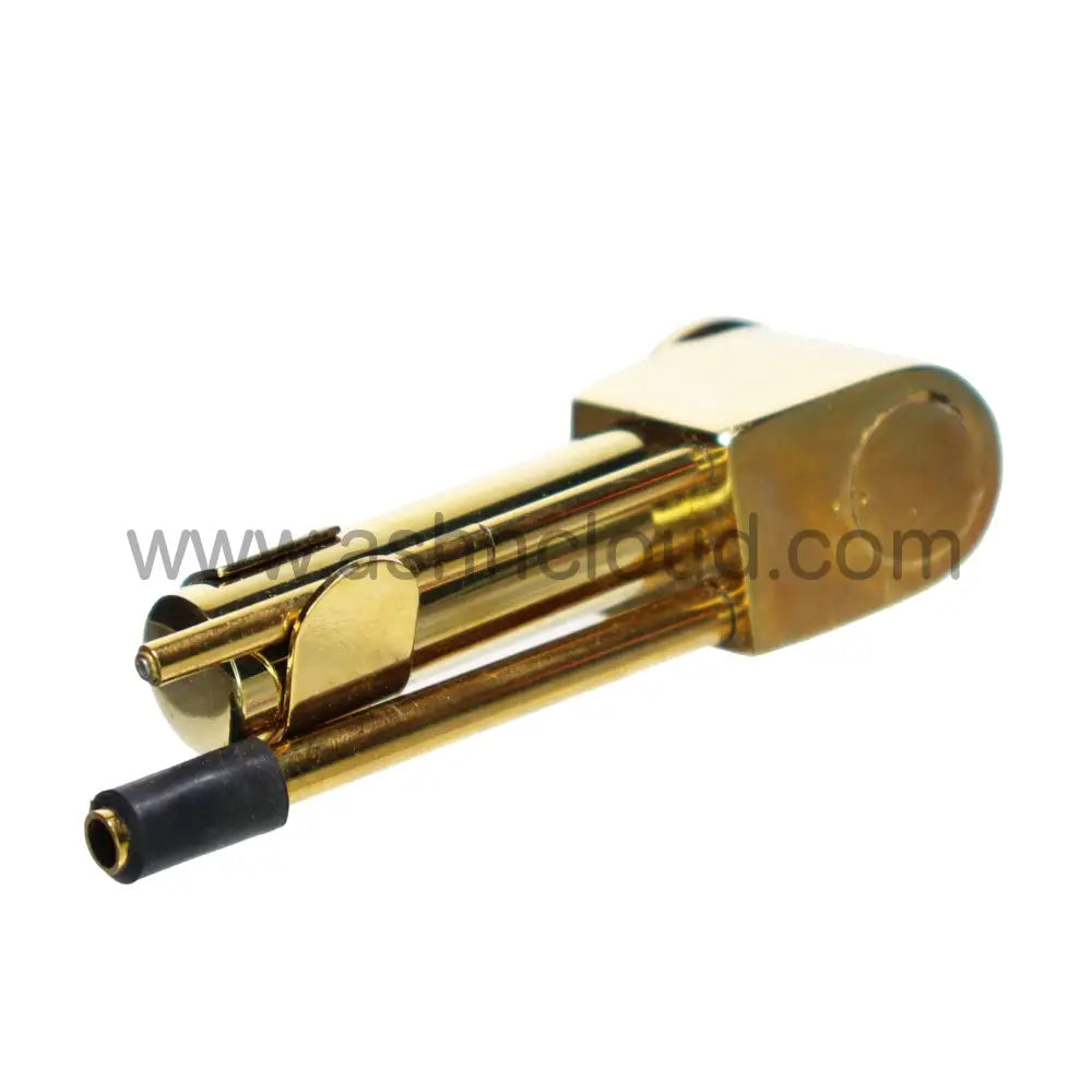 4 In - Brass Metal Gold Smoking Pipe