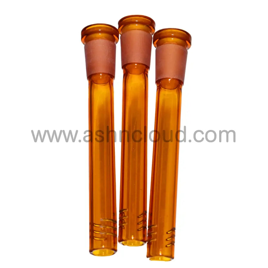 4 Inch Brown Glass Downstem