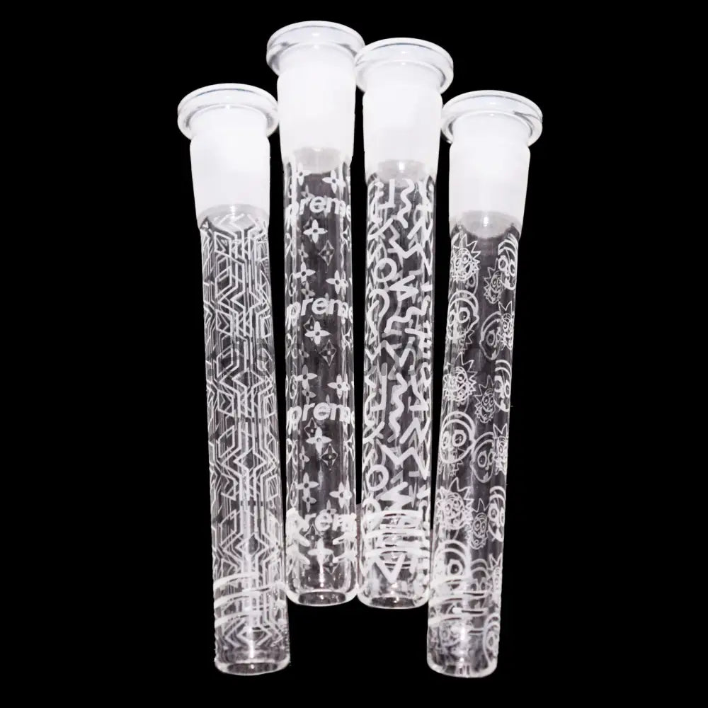 4 In - Clear Frozen Design Glass Downsteam Simple