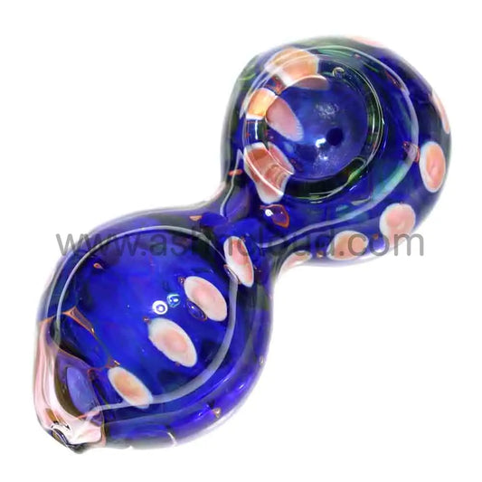 4 in - Curvy Glass Snake Spoon Hand Pipe