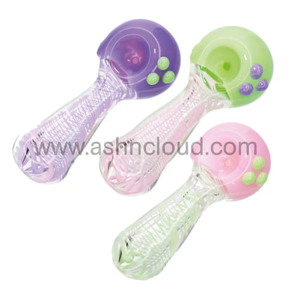 4 In - Cute Streaky Slime Colorspoon Hand Pipe