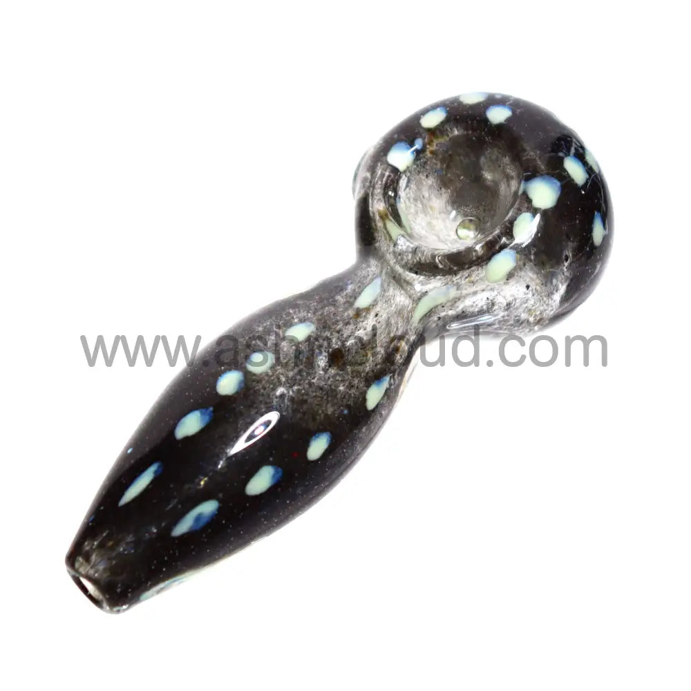 4 In - Fancy Doted Multicolor Hand Pipe Spoon