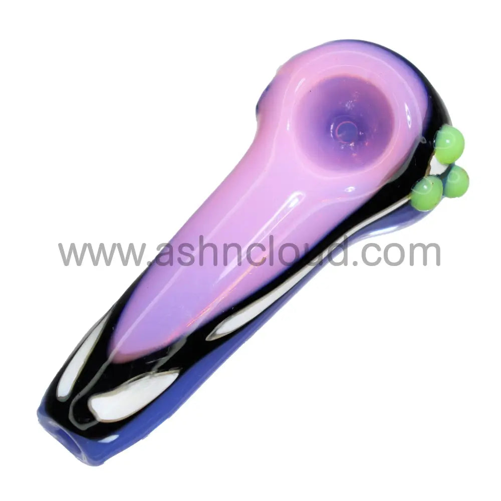 4 In - Fancy Multicolor Lightweight Mini Hand Pipe Spoon